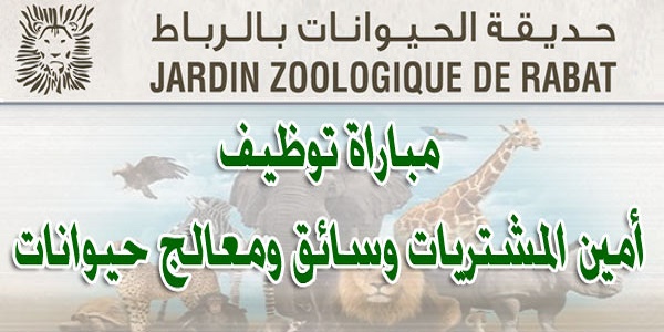 شركة حديقة الحيوانات بالرباط: مباراة توظيف 6 مناصب. آخر أجل 01 يوليوز 2026