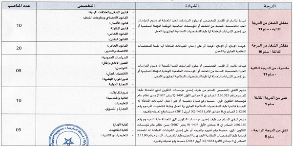 وزارة الإدماج الاقتصادي والمقاولة الصغرى والتشغيل والكفاءات : مباريات لتوظيف 18 مناصب. آخر أجل 15 ماي 2026